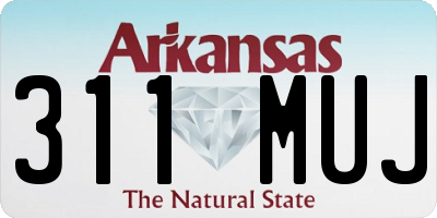 AR license plate 311MUJ