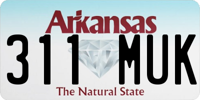 AR license plate 311MUK