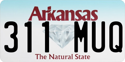 AR license plate 311MUQ
