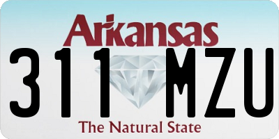 AR license plate 311MZU