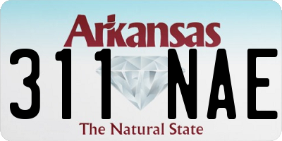 AR license plate 311NAE