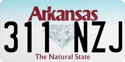 AR license plate 311NZJ