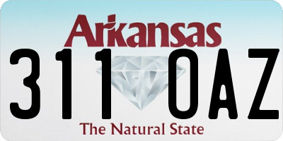 AR license plate 311OAZ