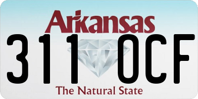 AR license plate 311OCF