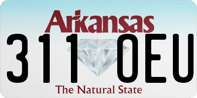 AR license plate 311OEU