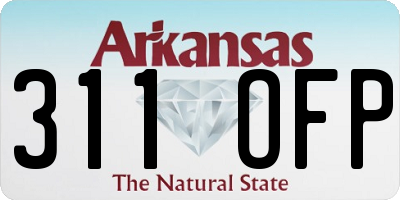 AR license plate 311OFP
