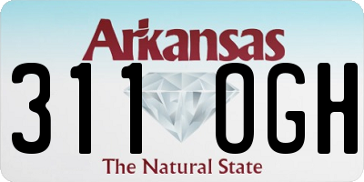 AR license plate 311OGH