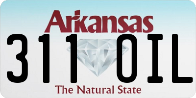 AR license plate 311OIL