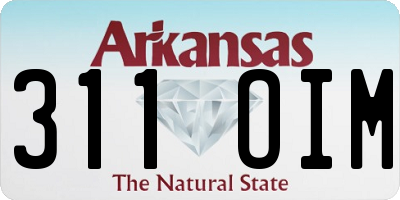 AR license plate 311OIM