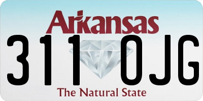 AR license plate 311OJG