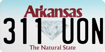 AR license plate 311UON