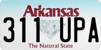 AR license plate 311UPA