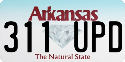 AR license plate 311UPD