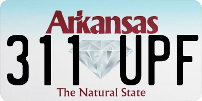 AR license plate 311UPF