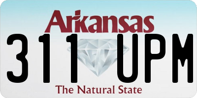 AR license plate 311UPM