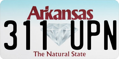 AR license plate 311UPN