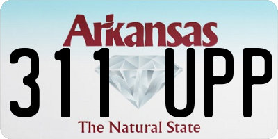 AR license plate 311UPP