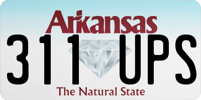 AR license plate 311UPS
