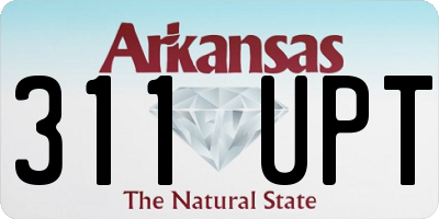 AR license plate 311UPT