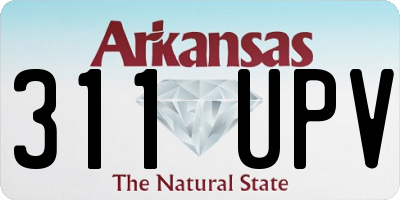 AR license plate 311UPV