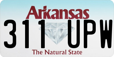 AR license plate 311UPW