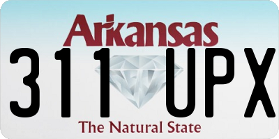 AR license plate 311UPX
