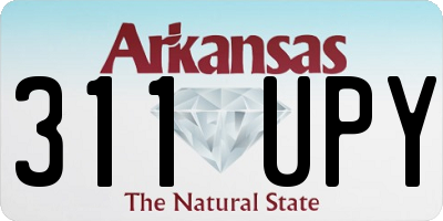 AR license plate 311UPY
