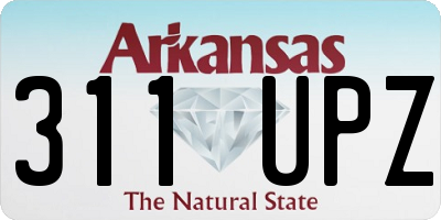 AR license plate 311UPZ