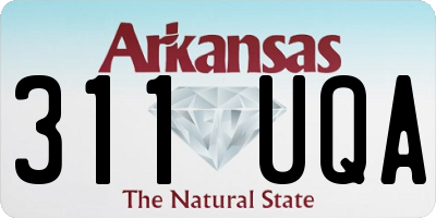 AR license plate 311UQA