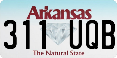 AR license plate 311UQB