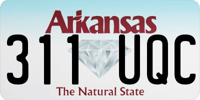AR license plate 311UQC