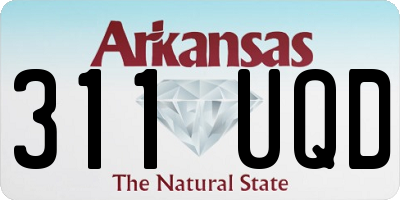 AR license plate 311UQD