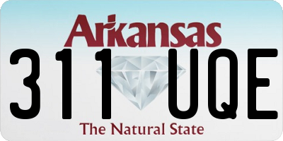 AR license plate 311UQE