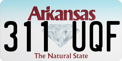 AR license plate 311UQF