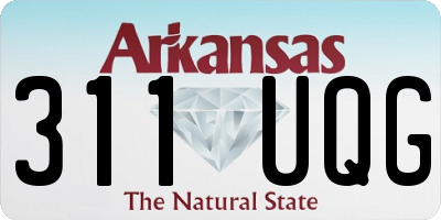 AR license plate 311UQG
