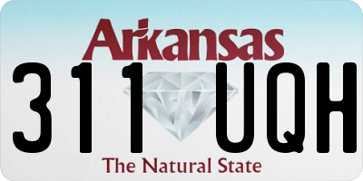 AR license plate 311UQH
