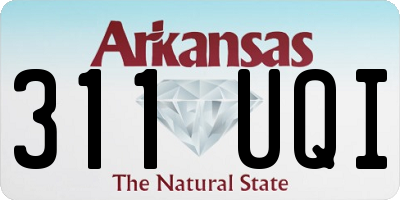 AR license plate 311UQI