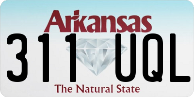 AR license plate 311UQL