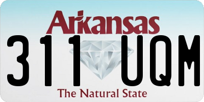 AR license plate 311UQM