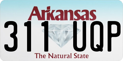 AR license plate 311UQP