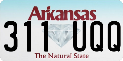 AR license plate 311UQQ