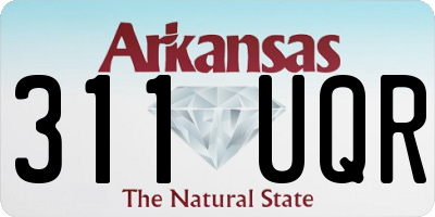 AR license plate 311UQR