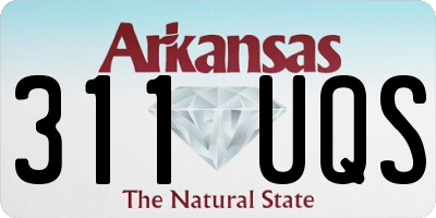 AR license plate 311UQS