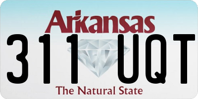 AR license plate 311UQT