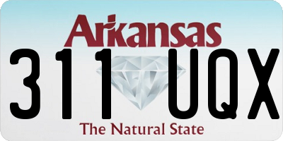 AR license plate 311UQX