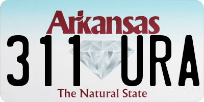 AR license plate 311URA