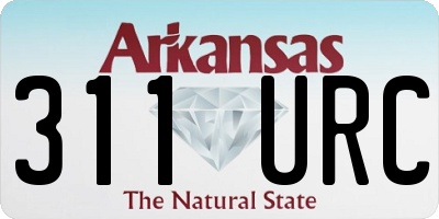 AR license plate 311URC