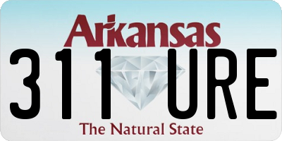 AR license plate 311URE