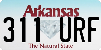 AR license plate 311URF