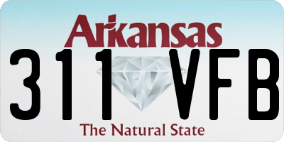 AR license plate 311VFB